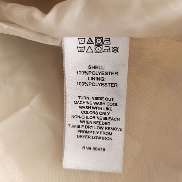 Tahari Belted Tan Trench Coat Baby Girl Size 12M Double-Breasted Button Up - Picture 5 of 9